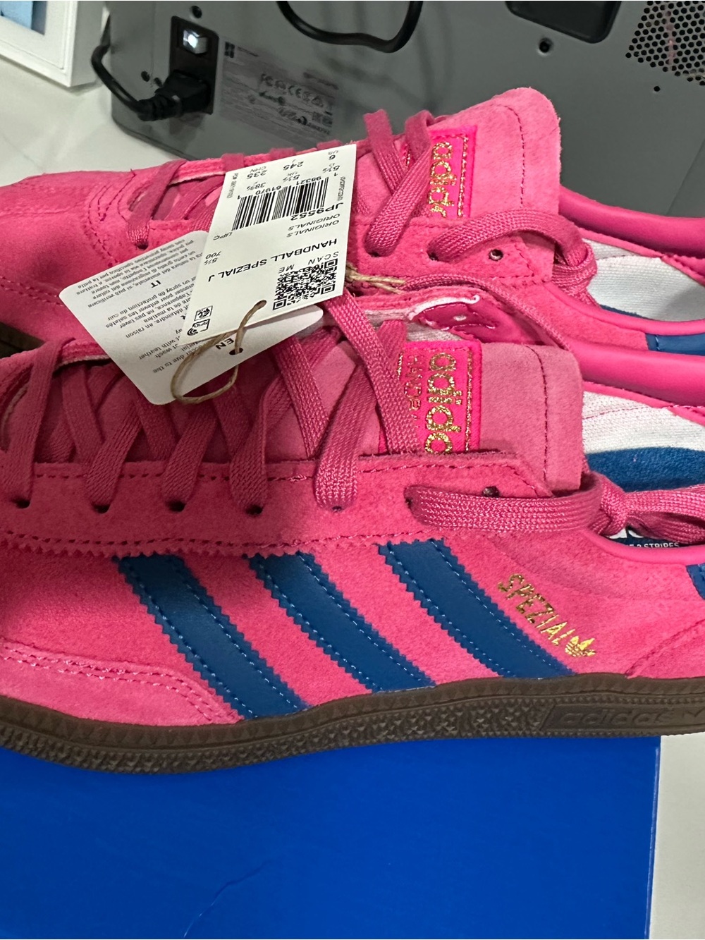 NIB Adidas Kids' Handball Spezial Suede Sneakers Size 6 Youth, 7/7.5 Woman’s